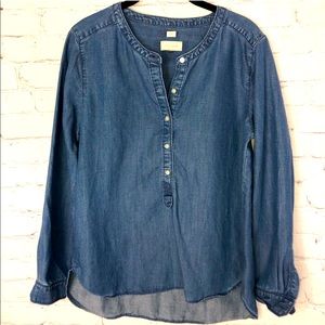 LOFT Soft Denim Top